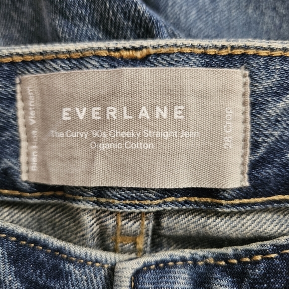 Everlane The Curvy 90s Cheeky Straight Crop Jean Women's Size 28 - Picture 8 of 9